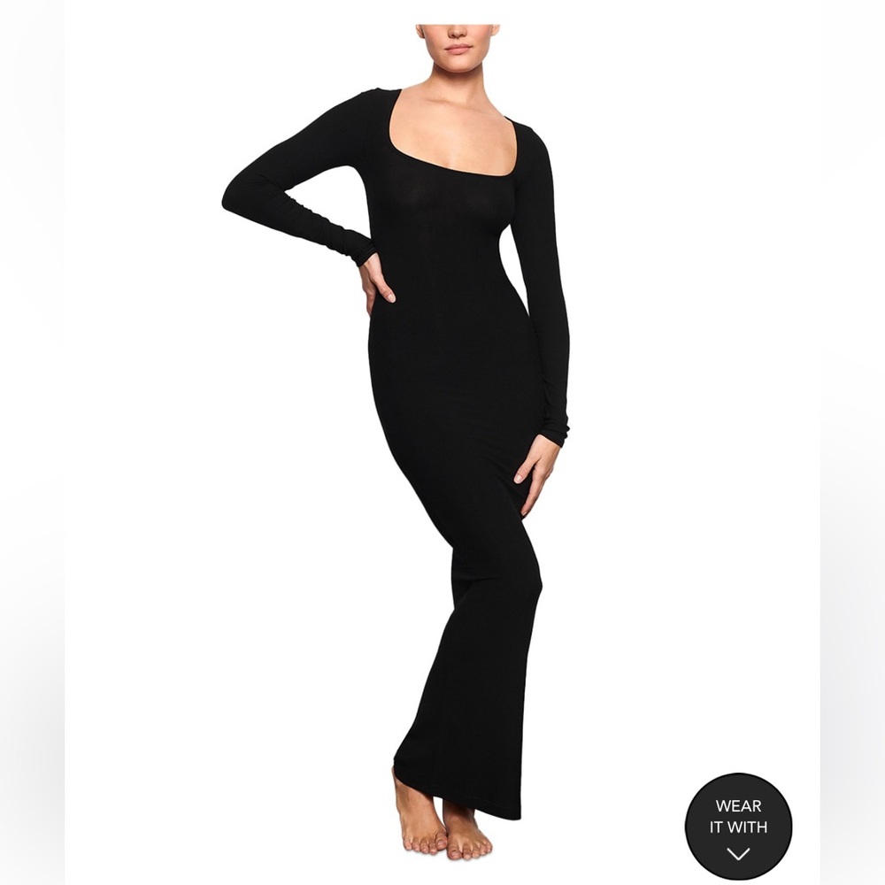Skims Soft lounge long sleeve dress